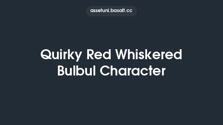 Quirky Red Whiskered Bulbul Character Thumbnail