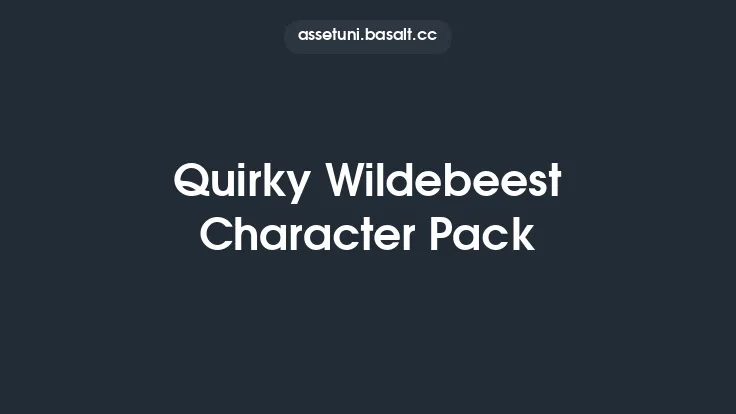 Quirky Wildebeest Character Pack Thumbnail