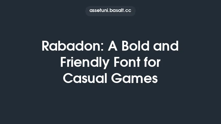 Rabadon: A Bold and Friendly Font for Casual Games Thumbnail