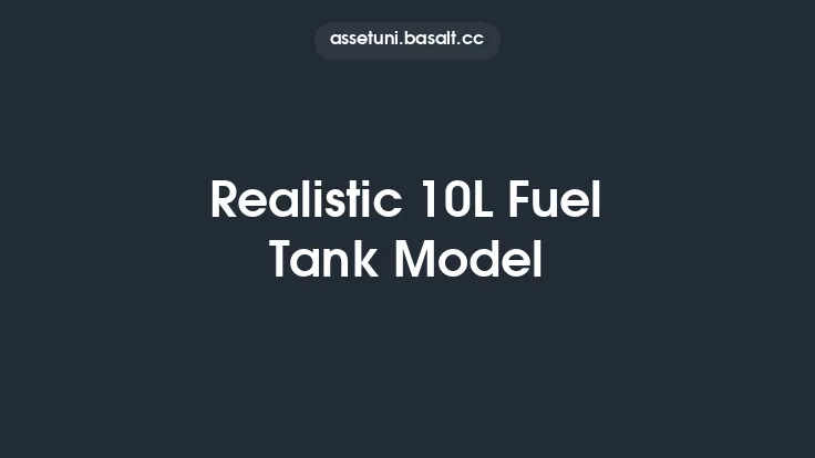 Realistic 10L Fuel Tank Model Thumbnail