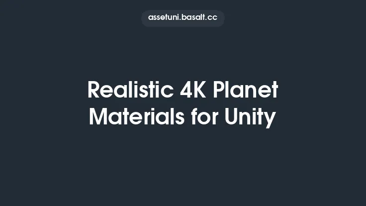 Realistic 4K Planet Materials for Unity Thumbnail