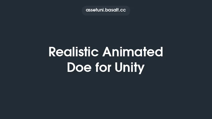 Realistic Animated Doe for Unity Thumbnail