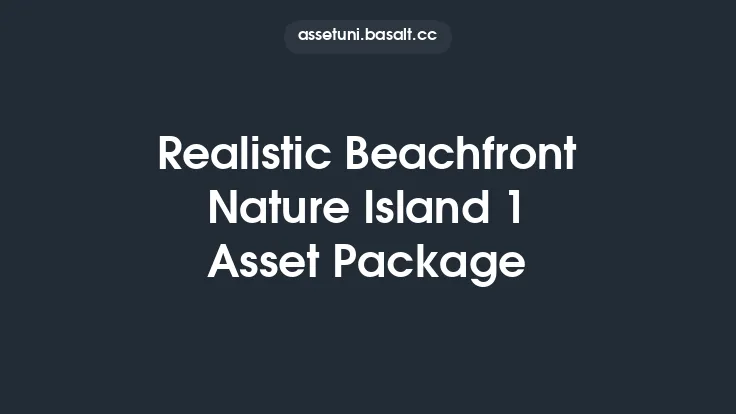 Realistic Beachfront Nature Island 1 Asset Package Thumbnail