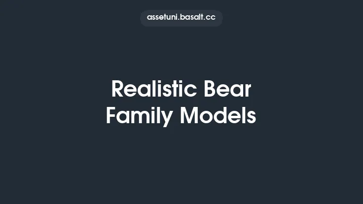 Realistic Bear Family Models Thumbnail