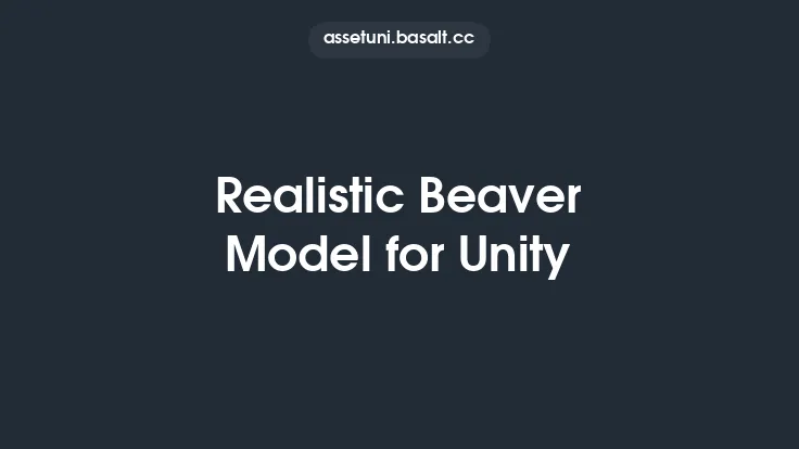 Realistic Beaver Model for Unity Thumbnail