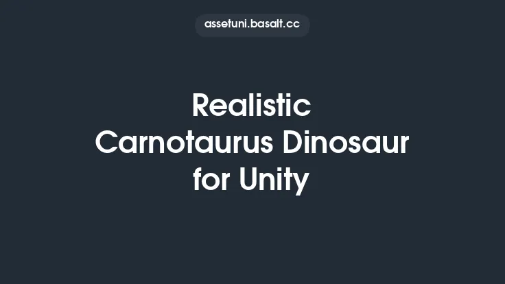 Realistic Carnotaurus Dinosaur for Unity Thumbnail
