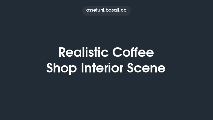 Realistic Coffee Shop Interior Scene Thumbnail