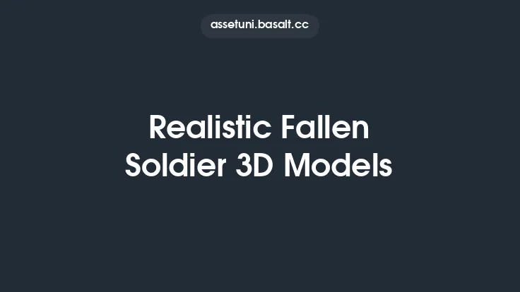 Realistic Fallen Soldier 3D Models Thumbnail