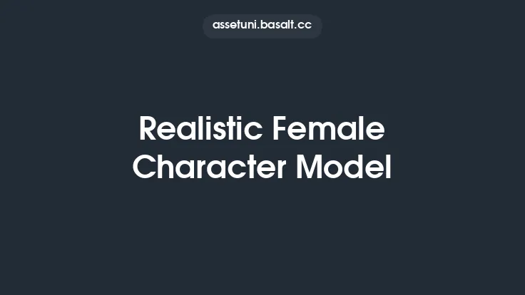 Realistic Female Character Model Thumbnail