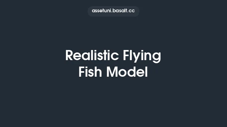 Realistic Flying Fish Model Thumbnail
