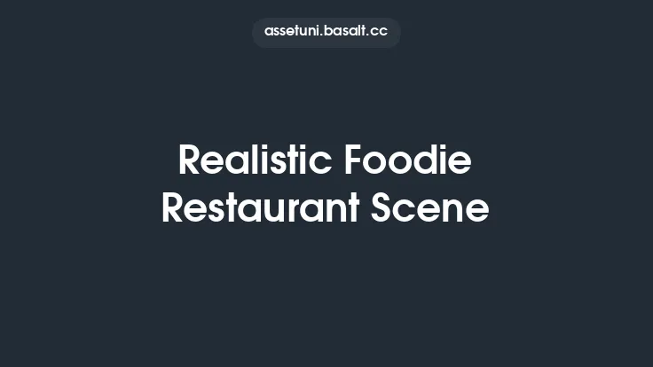 Realistic Foodie Restaurant Scene Thumbnail
