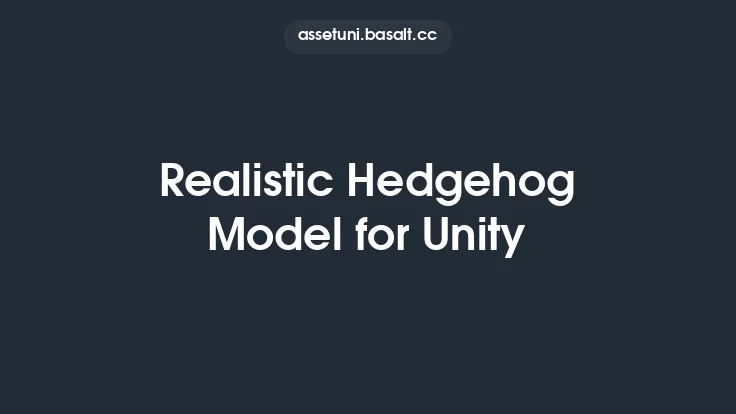 Realistic Hedgehog Model for Unity Thumbnail