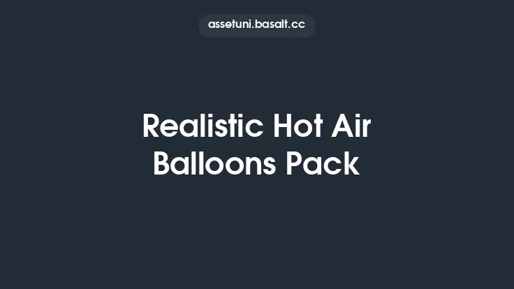 Realistic Hot Air Balloons Pack Thumbnail