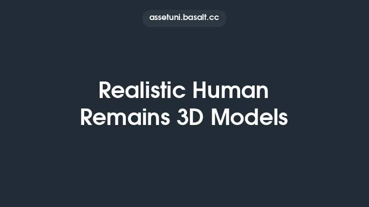 Realistic Human Remains 3D Models Thumbnail