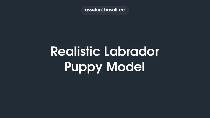 Realistic Labrador Puppy Model Thumbnail