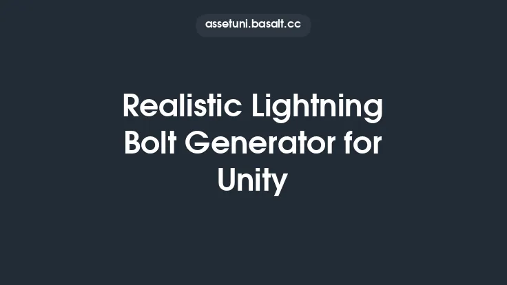 Realistic Lightning Bolt Generator for Unity Thumbnail