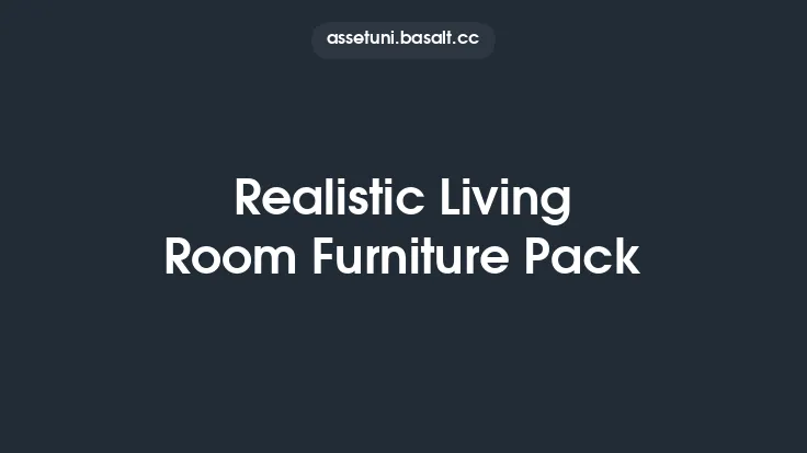 Realistic Living Room Furniture Pack Thumbnail