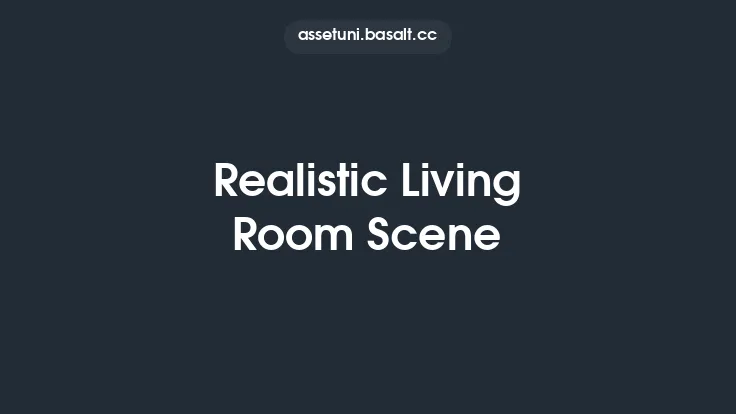 Realistic Living Room Scene Thumbnail