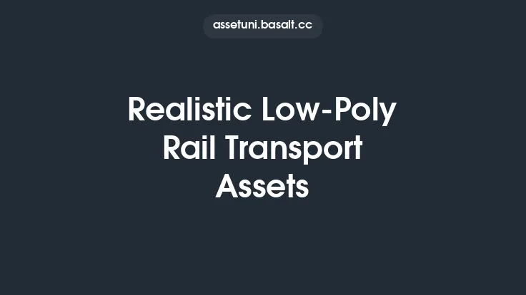 Realistic Low-Poly Rail Transport Assets Thumbnail