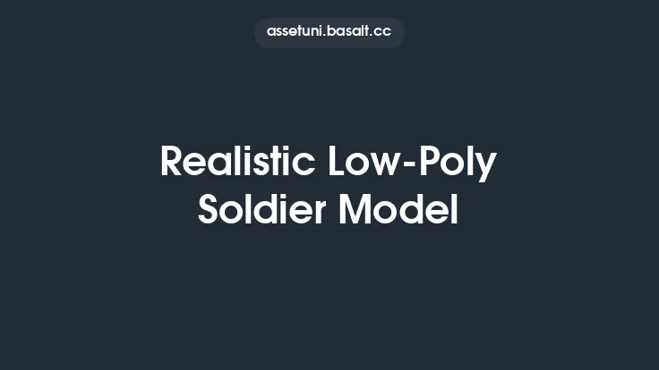 Realistic Low-Poly Soldier Model Thumbnail