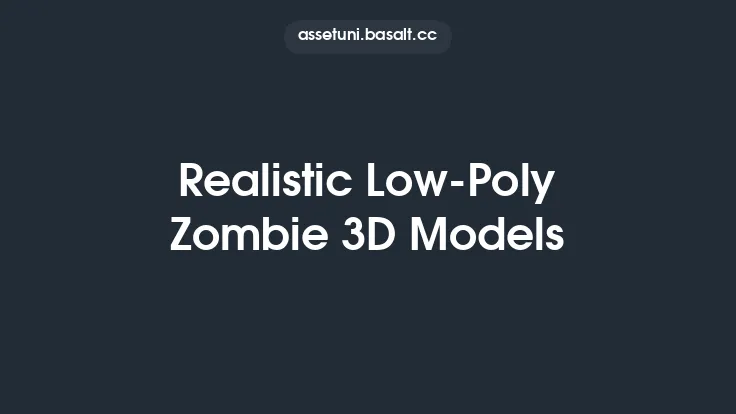 Realistic Low-Poly Zombie 3D Models Thumbnail