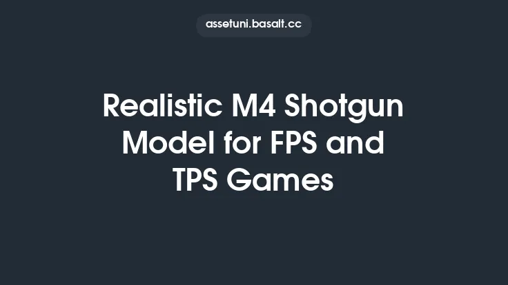Realistic M4 Shotgun Model for FPS and TPS Games Thumbnail