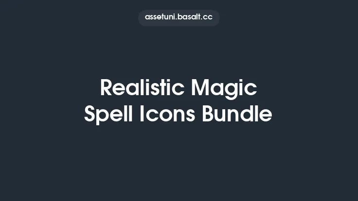 Realistic Magic Spell Icons Bundle Thumbnail