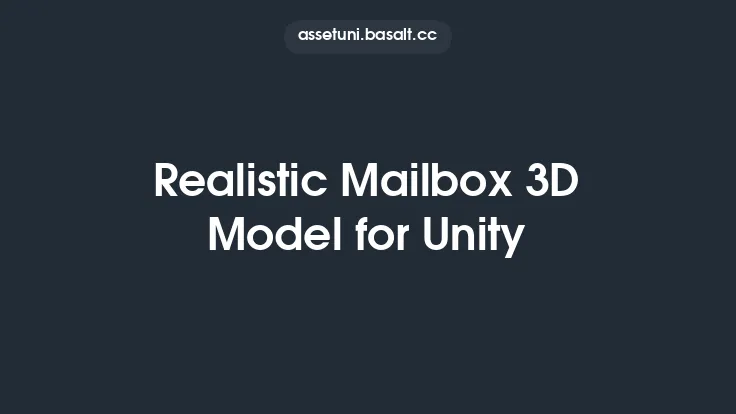 Realistic Mailbox 3D Model for Unity Thumbnail