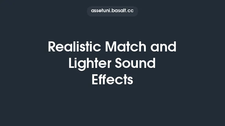Realistic Match and Lighter Sound Effects Thumbnail