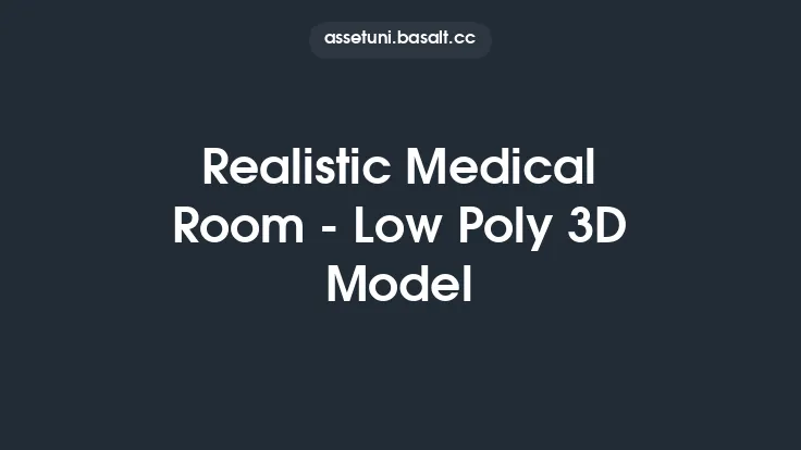 Realistic Medical Room - Low Poly 3D Model Thumbnail