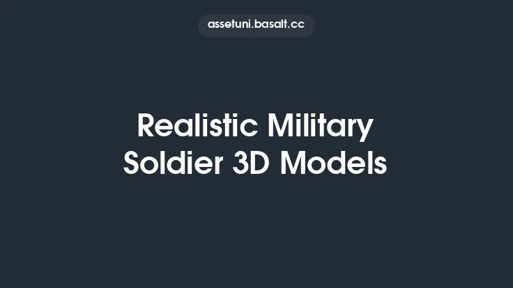Realistic Military Soldier 3D Models Thumbnail