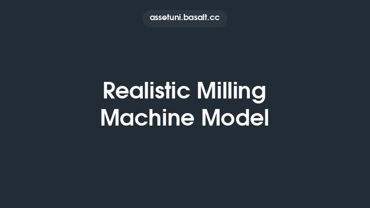 Realistic Milling Machine Model Thumbnail
