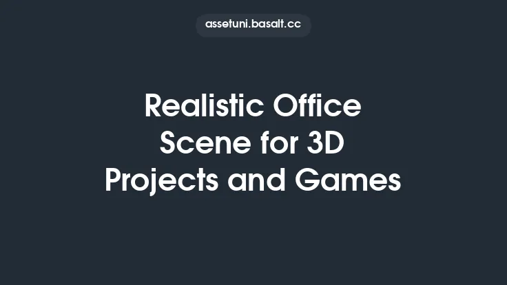 Realistic Office Scene for 3D Projects and Games Thumbnail