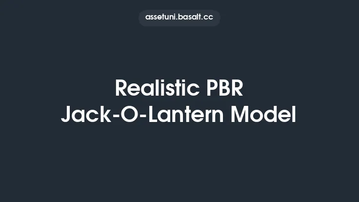 Realistic PBR Jack-O-Lantern Model Thumbnail