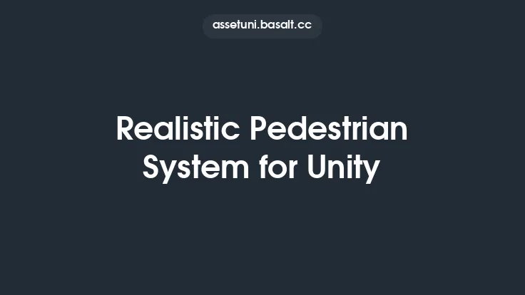 Realistic Pedestrian System for Unity Thumbnail