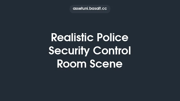 Realistic Police Security Control Room Scene Thumbnail