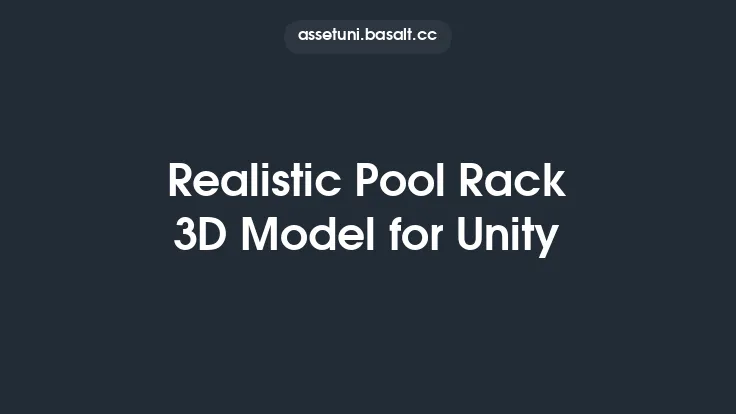 Realistic Pool Rack 3D Model for Unity Thumbnail