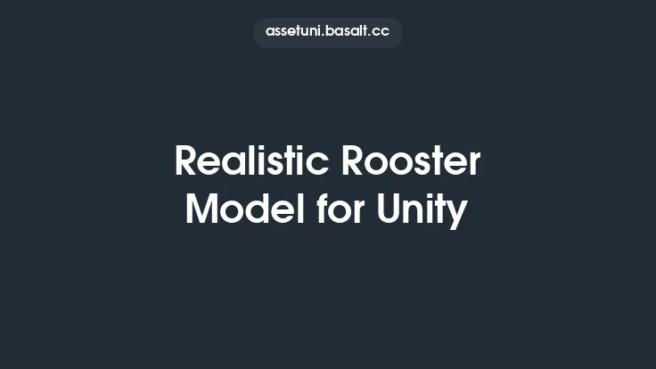 Realistic Rooster Model for Unity Thumbnail