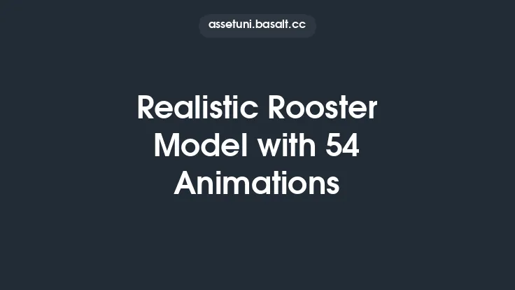 Realistic Rooster Model with 54 Animations Thumbnail