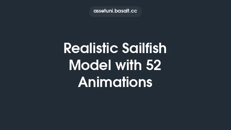 Realistic Sailfish Model with 52 Animations Thumbnail