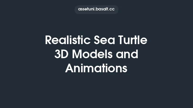 Realistic Sea Turtle 3D Models and Animations Thumbnail