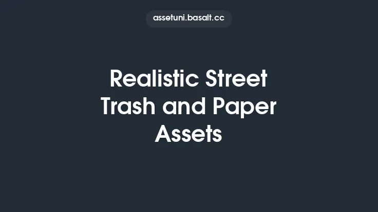 Realistic Street Trash and Paper Assets Thumbnail