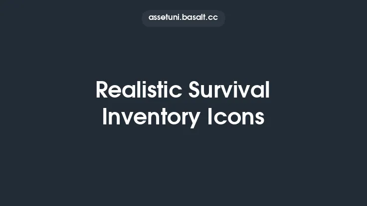 Realistic Survival Inventory Icons Thumbnail