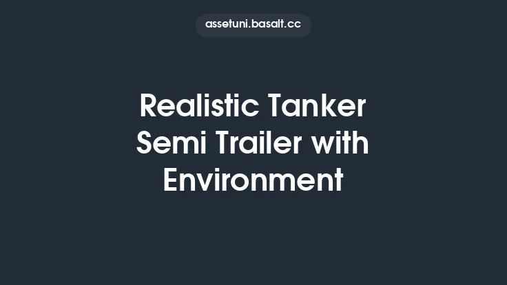 Realistic Tanker Semi Trailer with Environment Thumbnail