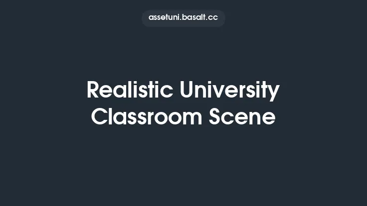 Realistic University Classroom Scene Thumbnail