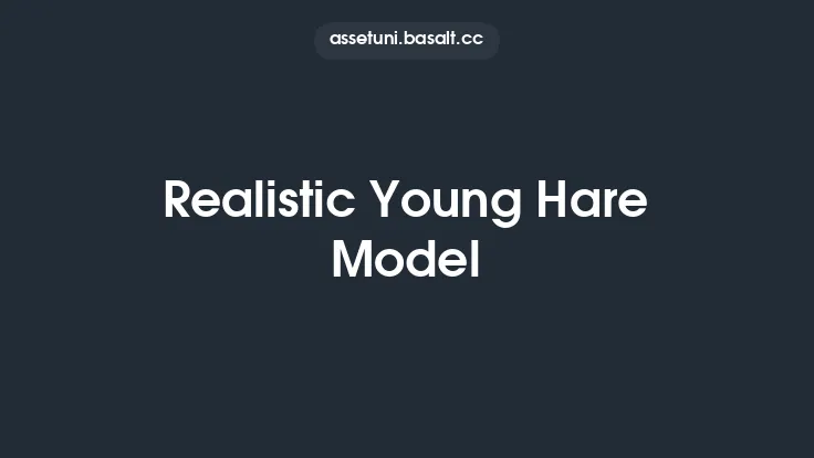 Realistic Young Hare Model Thumbnail