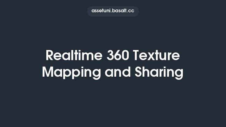 Realtime 360 Texture Mapping and Sharing Thumbnail