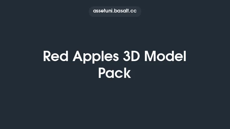 Red Apples 3D Model Pack Thumbnail