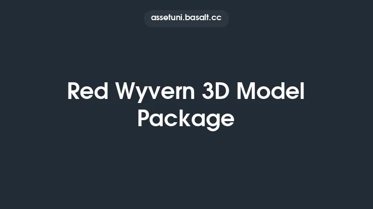 Red Wyvern 3D Model Package Thumbnail