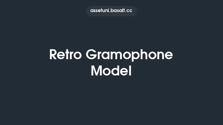 Retro Gramophone Model Thumbnail